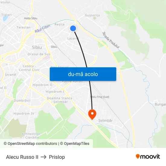 Harta de Alecu Russo II către Prislop