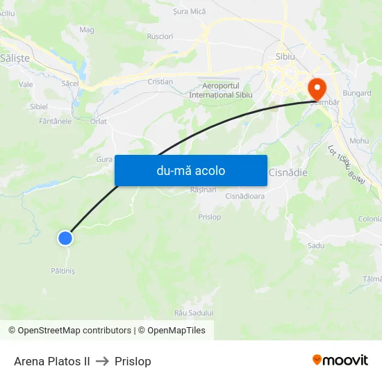Harta de Arena Platos II către Prislop