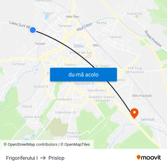 Harta de Frigoriferului I către Prislop