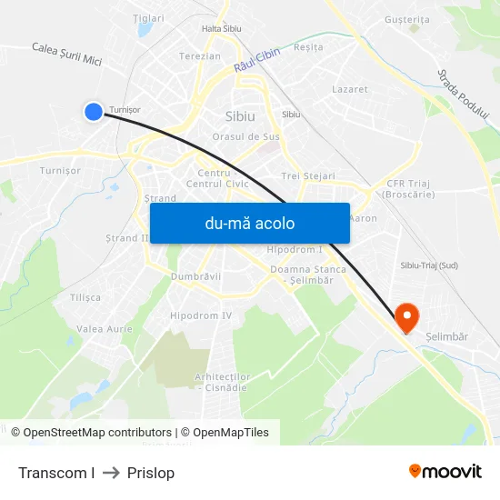 Harta de Transcom I către Prislop