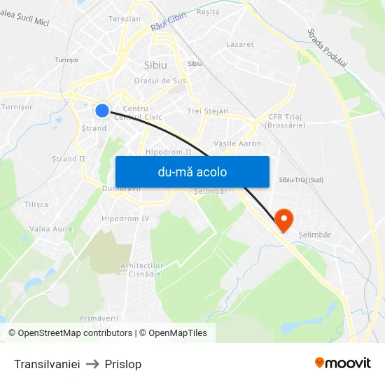 Harta de Transilvaniei către Prislop