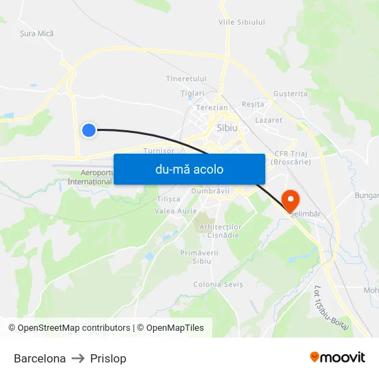 Harta de Barcelona către Prislop