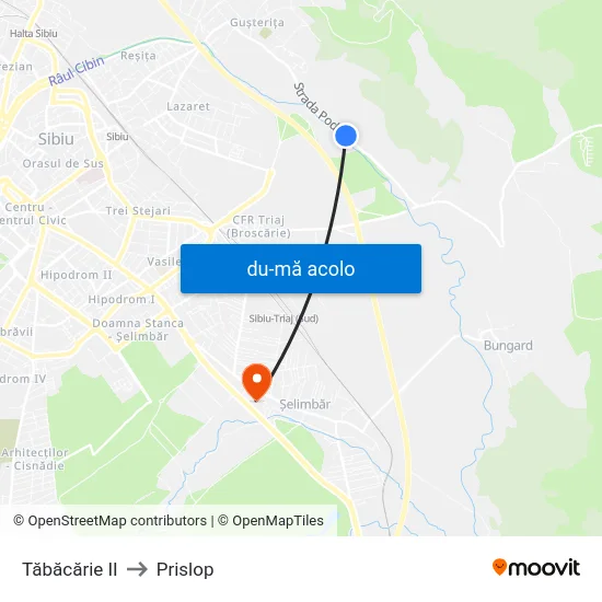 Harta de Tăbăcărie II către Prislop