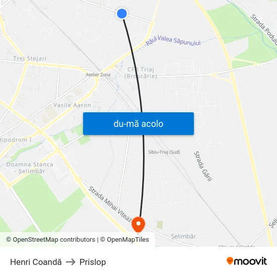 Harta de Henri Coandă către Prislop