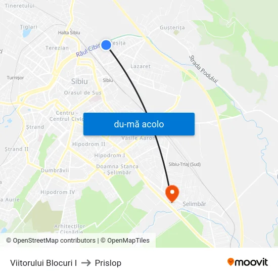 Harta de Viitorului Blocuri I către Prislop