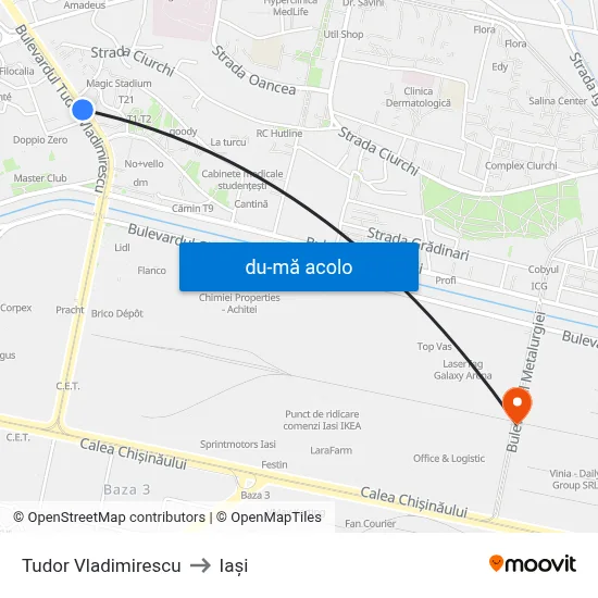Harta de Tudor Vladimirescu către Iași