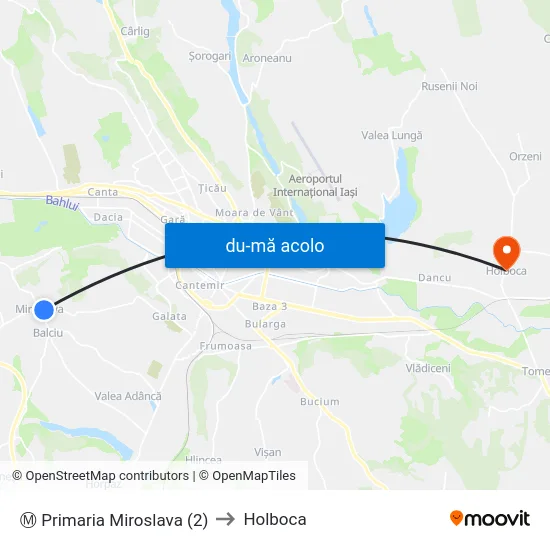 Harta de Ⓜ Primaria Miroslava (2) către Holboca