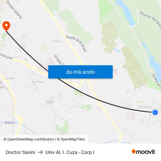 Harta de Doctor Savini către Univ Al. I. Cuza - Corp I