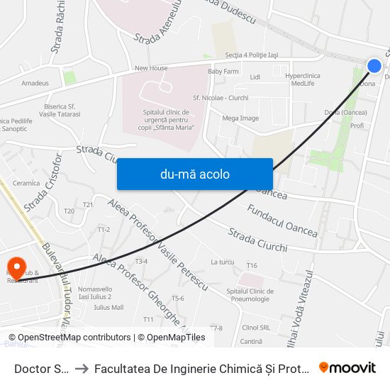 Harta de Doctor Savini către Facultatea De Inginerie Chimică Și Protecția Mediului