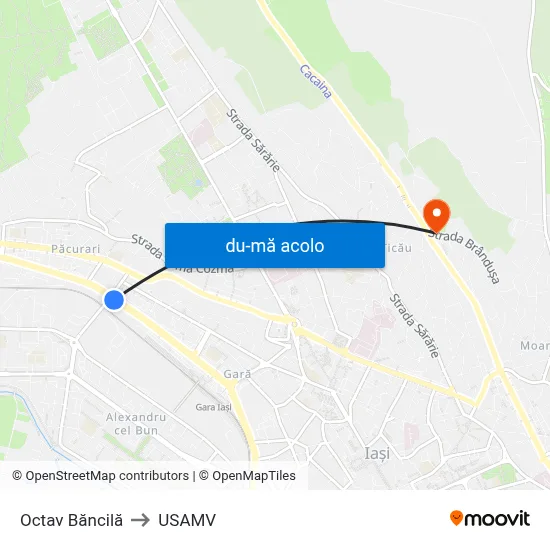 Harta de Octav Băncilă către USAMV