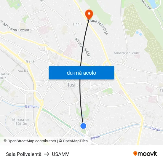 Harta de Sala Polivalentă către USAMV