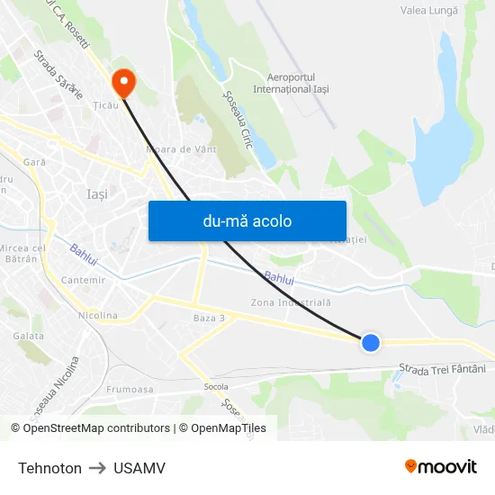 Harta de Tehnoton către USAMV