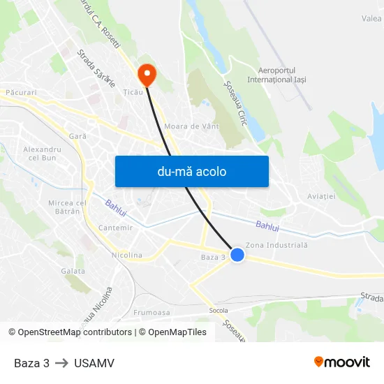 Harta de Baza 3 către USAMV