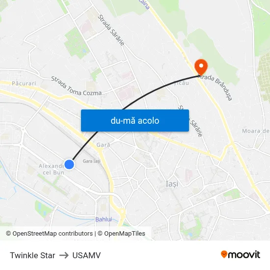 Harta de Twinkle Star către USAMV