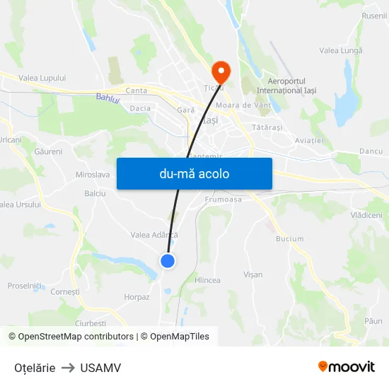 Harta de Oțelărie către USAMV