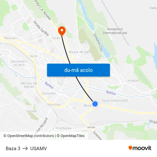 Harta de Baza 3 către USAMV