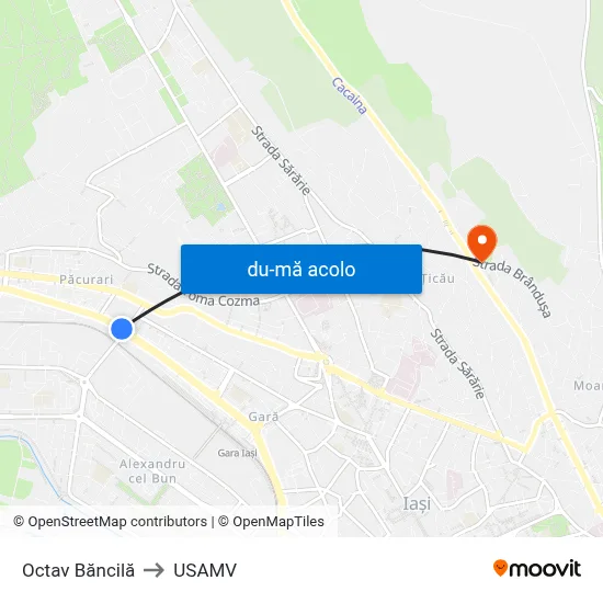 Harta de Octav Băncilă către USAMV