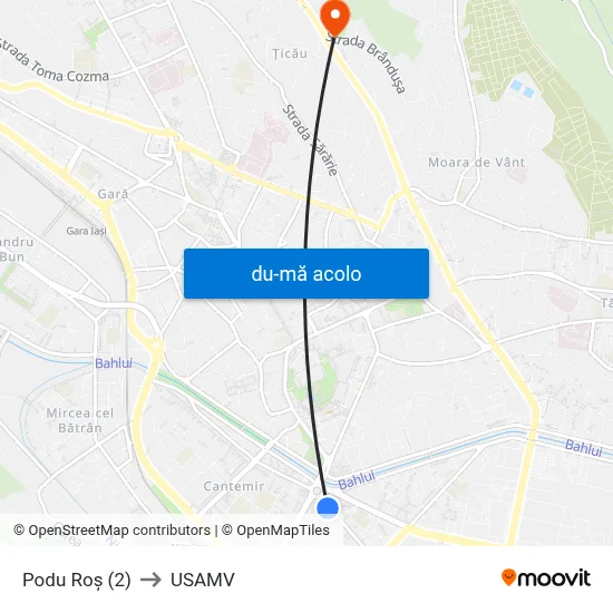 Harta de Podu Roș (2) către USAMV
