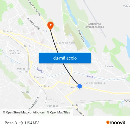 Harta de Baza 3 către USAMV