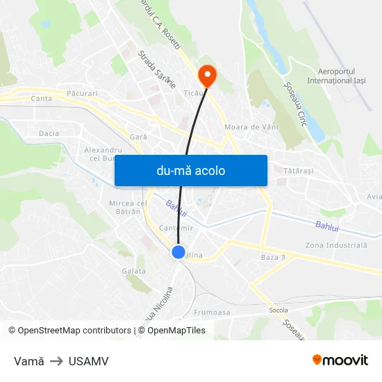 Harta de Vamă către USAMV