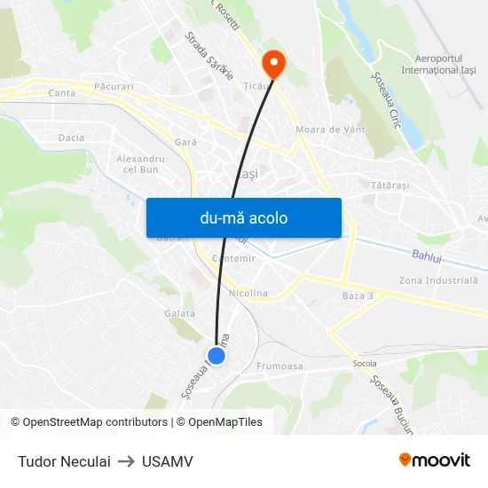 Harta de Tudor Neculai către USAMV