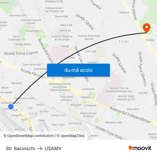 Harta de Str. Bacinschi către USAMV