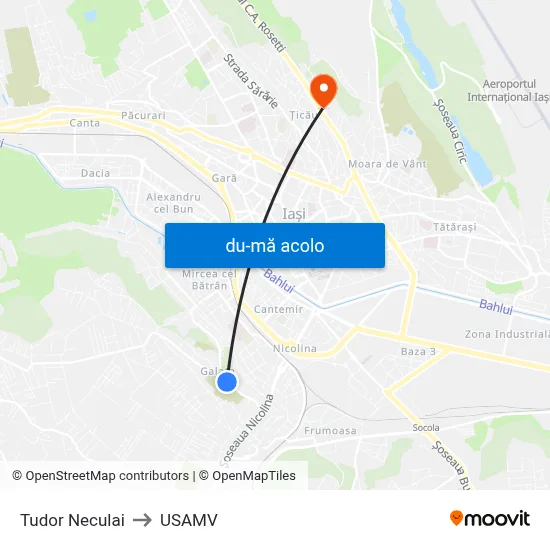 Harta de Tudor Neculai către USAMV