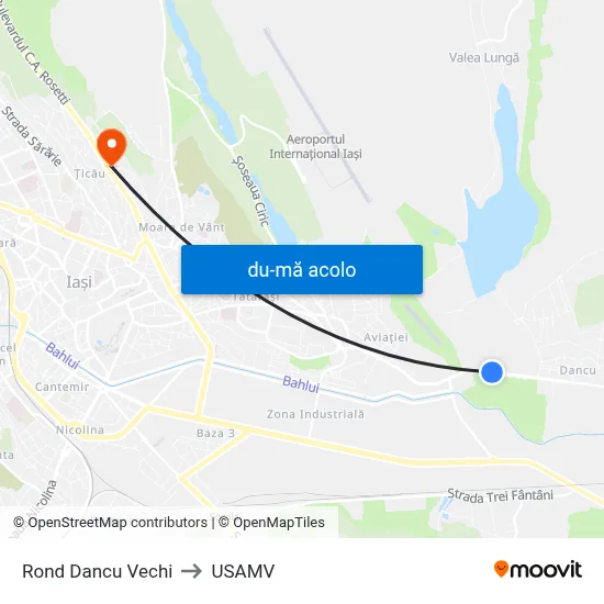 Harta de Rond Dancu Vechi către USAMV