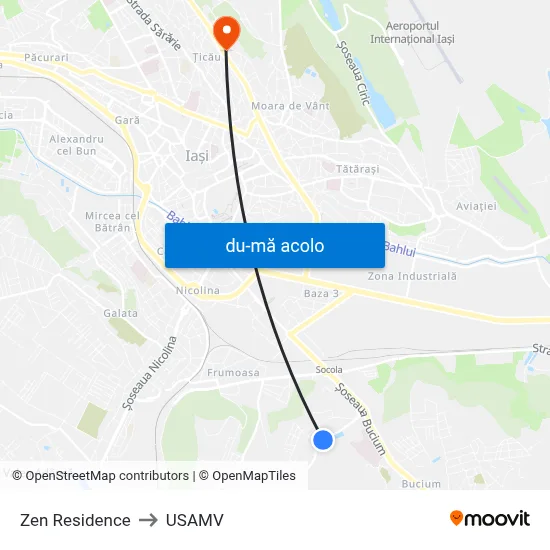 Harta de Zen Residence către USAMV