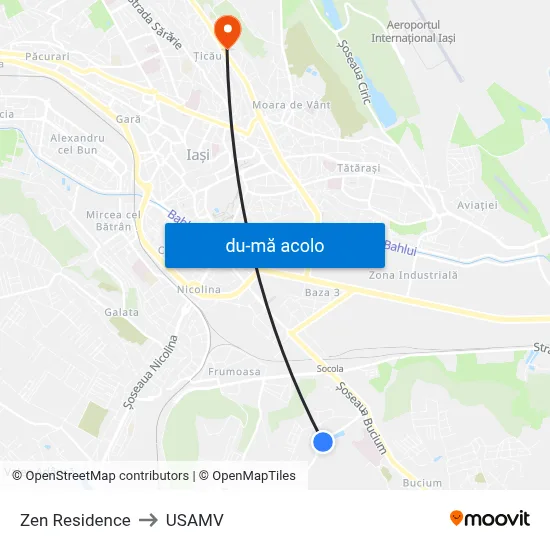 Harta de Zen Residence către USAMV