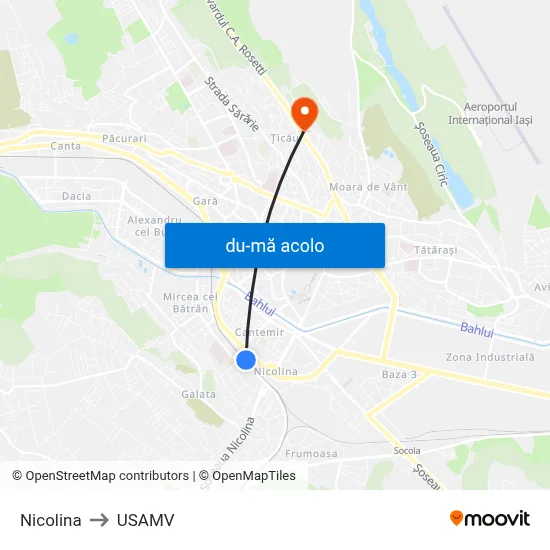 Harta de Nicolina către USAMV