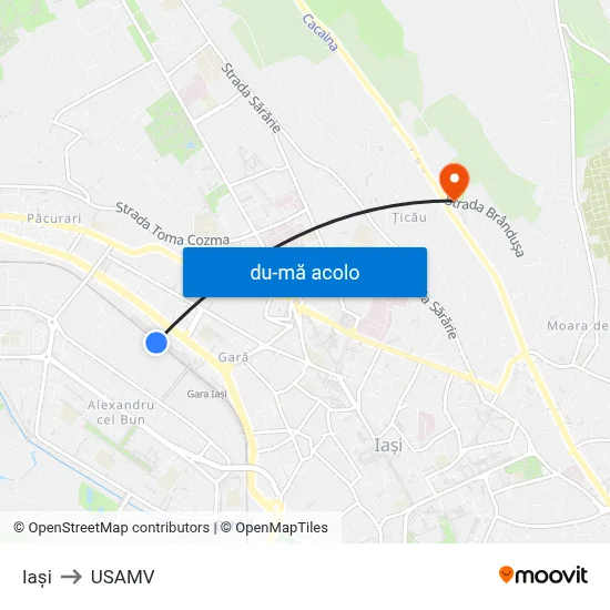 Harta de Iaşi către USAMV