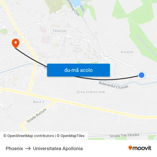 Harta de Phoenix către Universitatea Apollonia