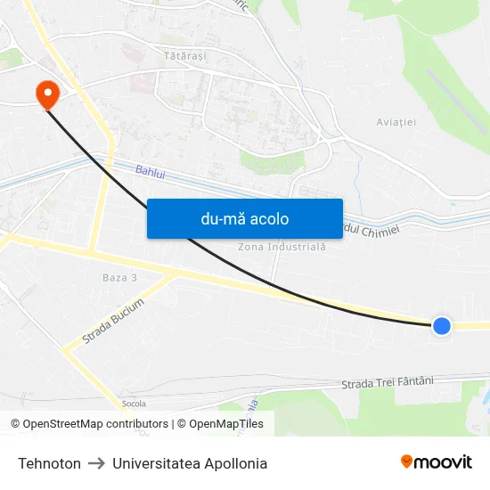 Harta de Tehnoton către Universitatea Apollonia
