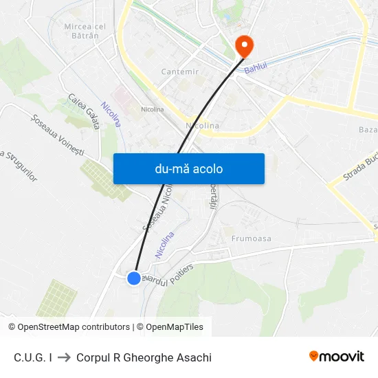 Harta de C.U.G. I către Corpul R  Gheorghe Asachi