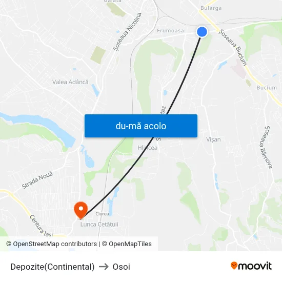 Harta de Depozite(Continental) către Osoi