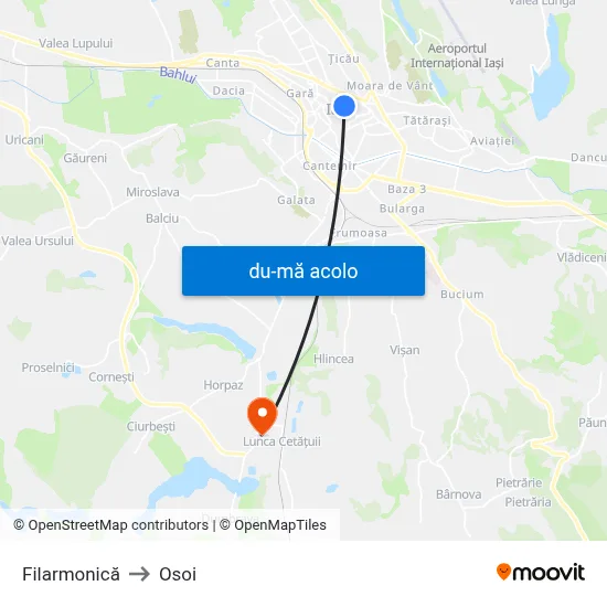 Harta de Filarmonică către Osoi