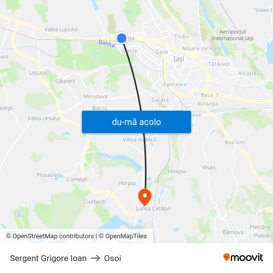 Harta de Sergent Grigore Ioan către Osoi