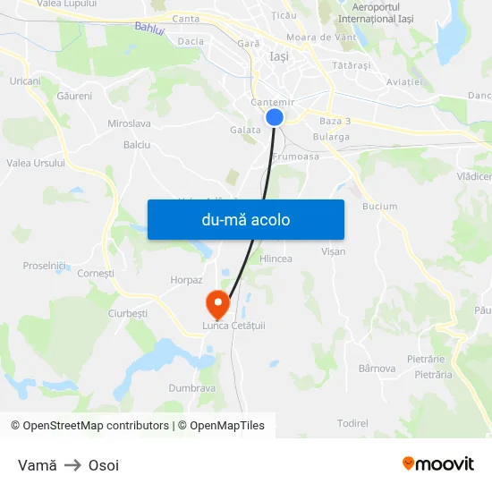 Harta de Vamă către Osoi