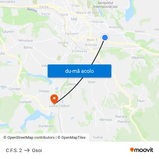 Harta de C.F.S. 2 către Osoi