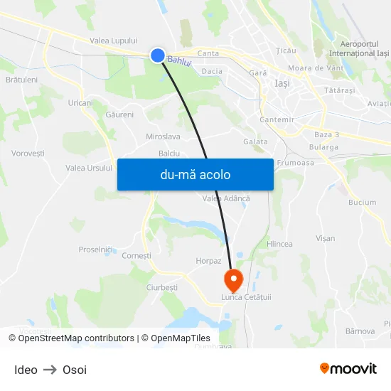 Harta de Ideo către Osoi