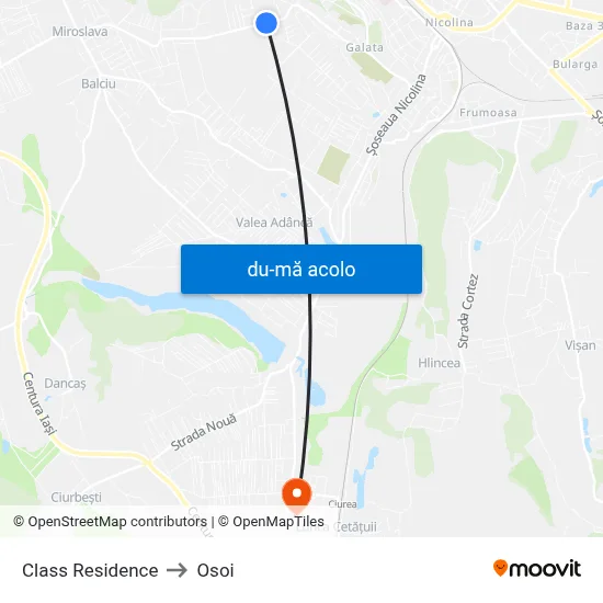 Harta de Class Residence către Osoi