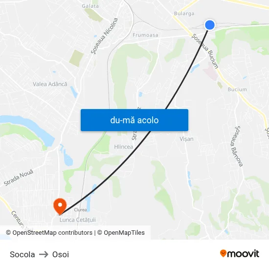 Harta de Socola către Osoi