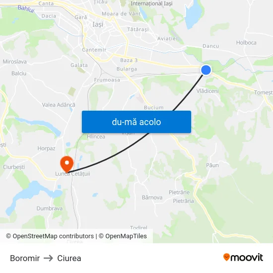 Harta de Boromir către Ciurea