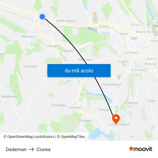 Harta de Dedeman către Ciurea