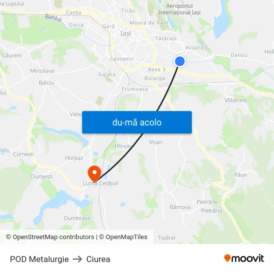 Harta de POD Metalurgie către Ciurea
