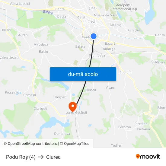 Harta de Podu Roș (4) către Ciurea