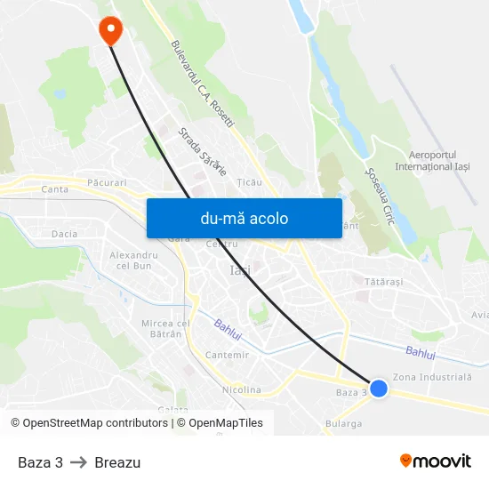 Harta de Baza 3 către Breazu