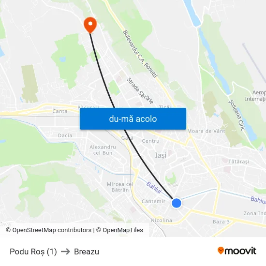 Harta de Podu Roș (1) către Breazu