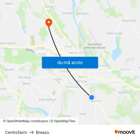 Harta de Centrofarm către Breazu